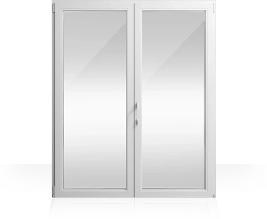 Slim French door frame — cleanest sightlines