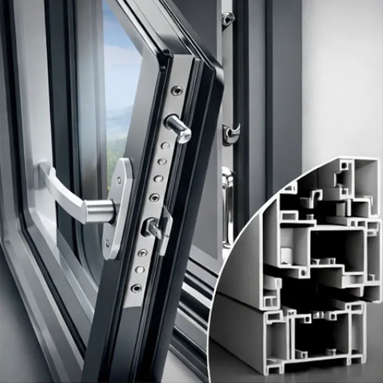 European window hardware and profile engineering