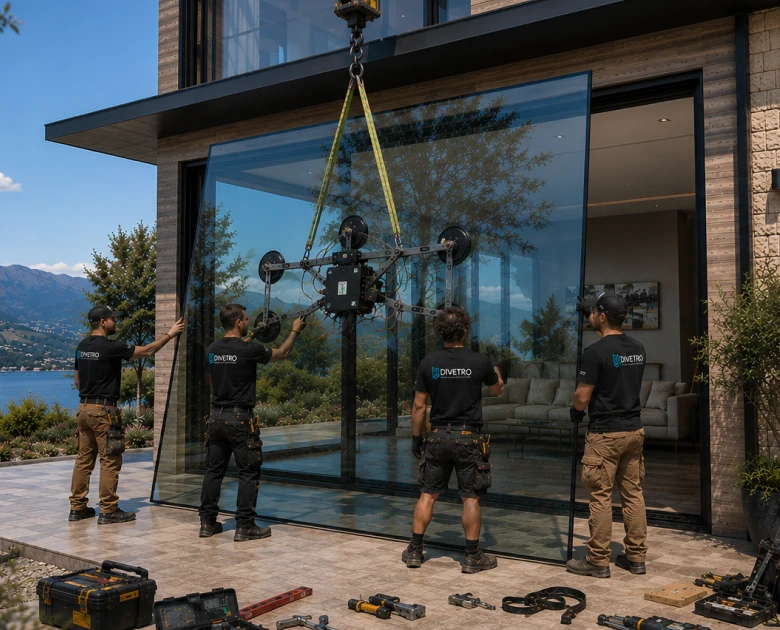 Cor Vision panoramic sliding door system — precision installation conditions