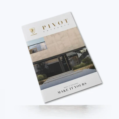 Pirnar PIVOT front door catalogue — exceptional oversized pivot doors