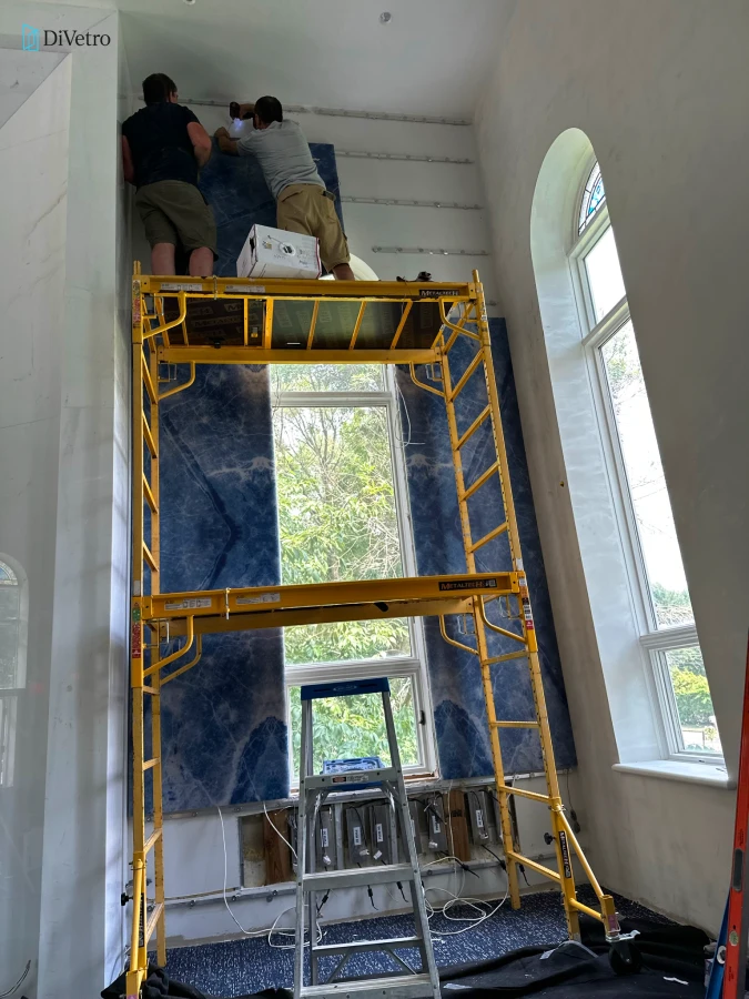 Custom Italian Decorative Wall Panels for a Synagogue Interior — West Long Branch, NJ (June 2024)