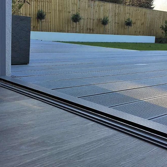 Low-threshold aluminum floor track for sliding doors — DiVetro