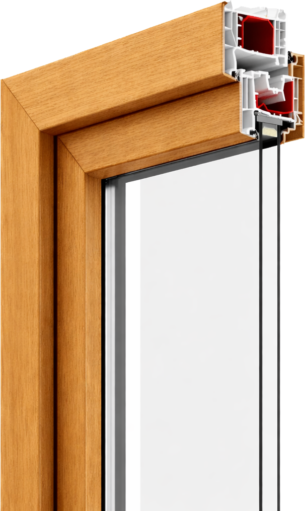 Wood French patio door frame — engineered timber