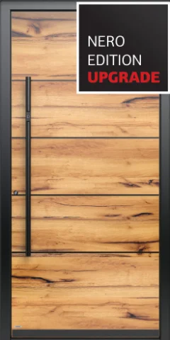 Pirnar Optimum 7210 — minimalist aluminum+wood front door