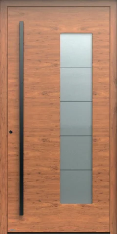Pirnar Optimum 7480 — standard aluminum+wood front door