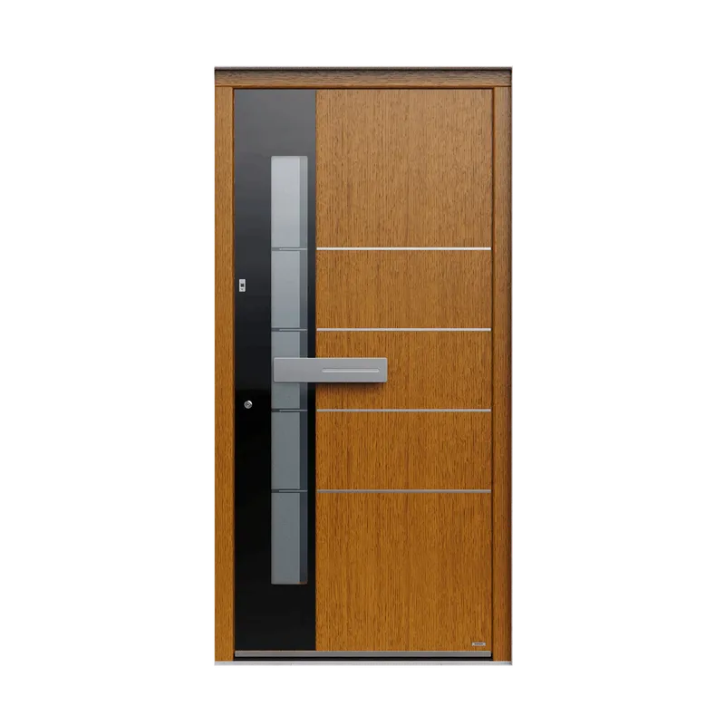 Pirnar Premium 0130W — modern aluminum+wood front door