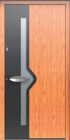 Pirnar Premium 0180 — modern aluminum+wood front door