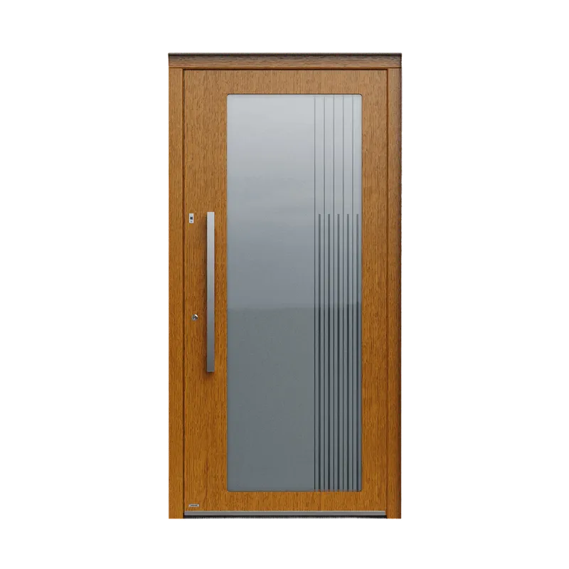 Pirnar Premium 1005W — minimalist aluminum+wood front door