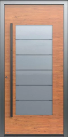 Pirnar Premium 1841W — standard aluminum+wood front door