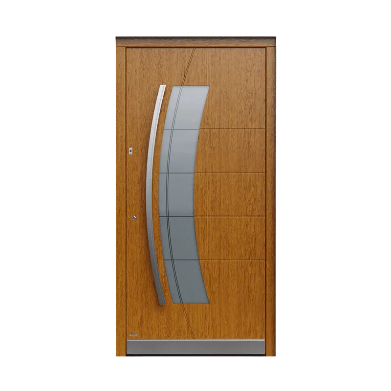 Pirnar Premium 1920W — modern aluminum+wood front door