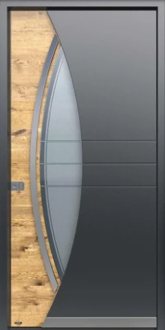Pirnar Ultimum Multilevel 507 ALU W — modern aluminum+wood front door