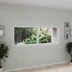 uPVC Double Picture Window 70x30" - Two Fixed Panels — thumbnail 1