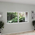 uPVC Double Picture Window 70x34" - Two Fixed Panels — thumbnail 1
