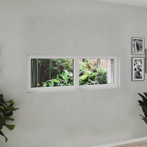uPVC Double Picture Window 54x52" - Two Fixed Panels