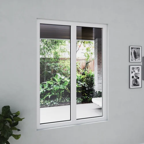 uPVC Double Picture Window 46x54" - Two Fixed Panels