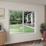 uPVC Double Picture Window 72x58" - Two Fixed Panels — thumbnail 1