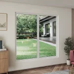uPVC Double Picture Window 68x68" - Two Fixed Panels — thumbnail 1