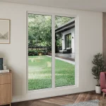 uPVC Double Picture Window 66x80" - Two Fixed Panels — thumbnail 1