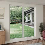 uPVC Double Picture Window 70x82" - Two Fixed Panels — thumbnail 1