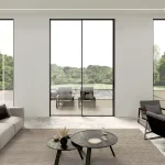 Ultra-Slim Aluminum Sliding Patio Door 102x124" - Cor Vision Plus — thumbnail 2
