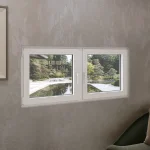 Aluminum Double Casement Window 66x30" - Both Sashes Tilt & Turn — thumbnail 1