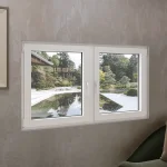 Aluminum Double Casement Window 66x34" - Both Sashes Tilt & Turn — thumbnail 1