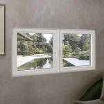 Aluminum Double Casement Window 68x34" - Both Sashes Tilt & Turn — thumbnail 1