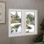 Aluminum Double Casement Window 52x42" - Both Sashes Tilt & Turn — thumbnail 1