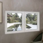 Aluminum Double Casement Window 72x46" - Both Sashes Tilt & Turn — thumbnail 1