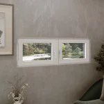 Aluminum Double Casement Window 56x62" - Both Sashes Tilt & Turn — thumbnail 1