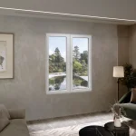 Aluminum Double Casement Window 62x68" - Both Sashes Tilt & Turn — thumbnail 1