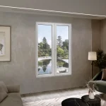 Aluminum Double Casement Window 58x80" - Both Sashes Tilt & Turn — thumbnail 1