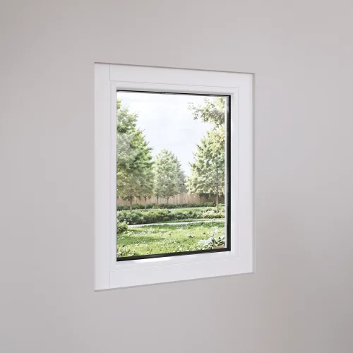Pine Wood Picture Window 26x26" - European Fixed Window