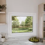 Pine Wood Picture Window 40x26" - European Fixed Window — thumbnail 1