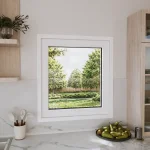 Pine Wood Picture Window 36x40" - European Fixed Window — thumbnail 1