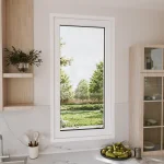 Pine Wood Picture Window 26x64" - European Fixed Window — thumbnail 1