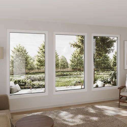 Pine Wood Picture Window 42x72" - European Fixed Window