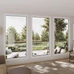 Pine Wood Picture Window 42x82" - European Fixed Window — thumbnail 1