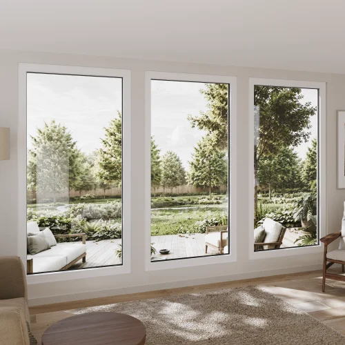 Pine Wood Picture Window 40x84" - European Fixed Window