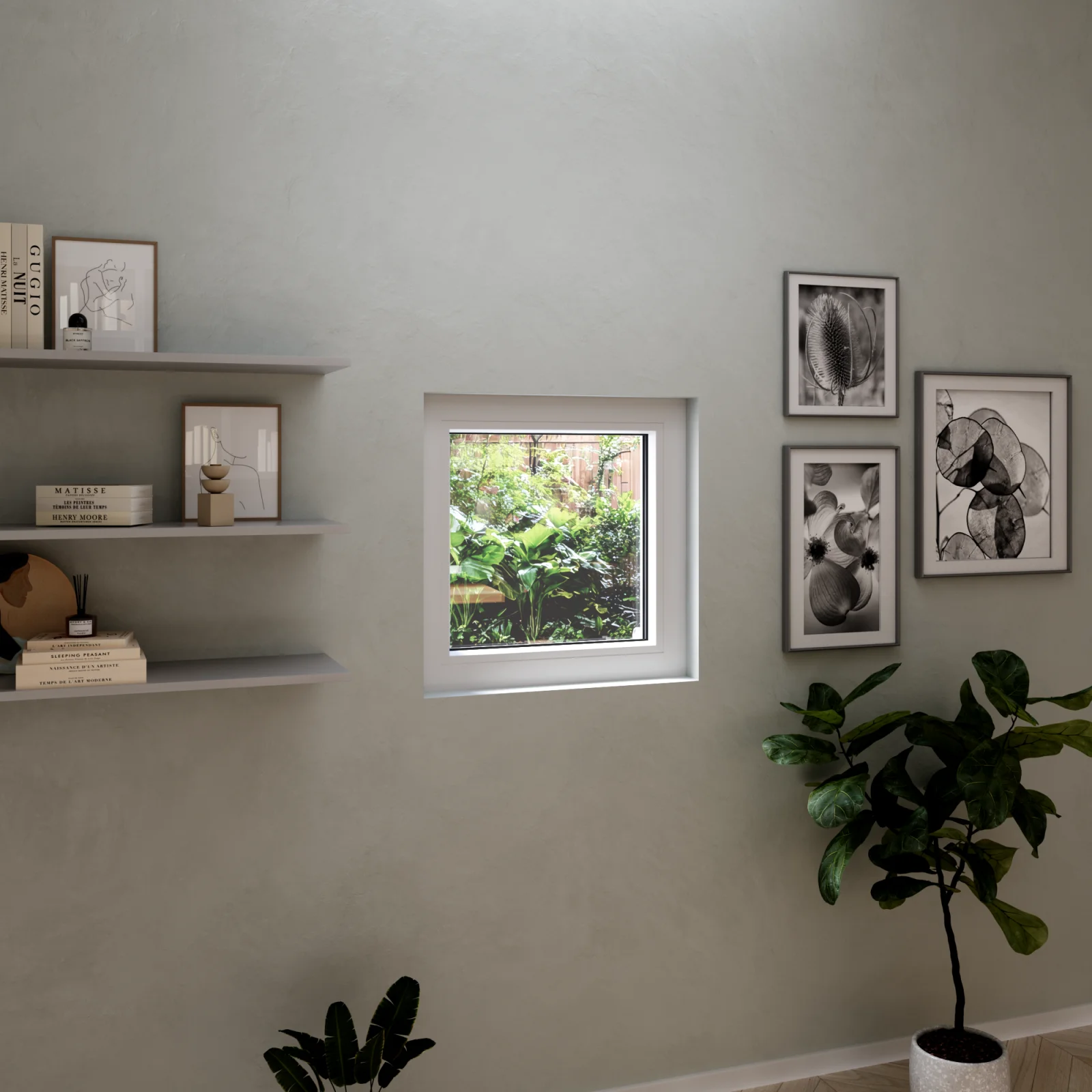 uPVC Picture Window 20x20 - European Vinyl Fixed Window - DiVetro