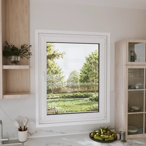 Pine Wood Tilt and Turn Casement Window 40x46"