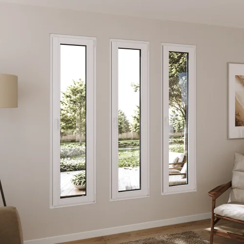 Pine Wood Tilt and Turn Casement Window 22x68"