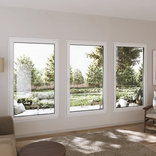 Pine Wood Tilt and Turn Casement Window 42x76"