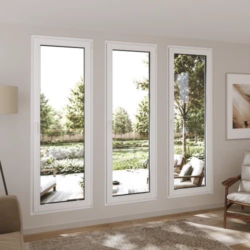 Pine Wood Tilt and Turn Casement Window 26x78"