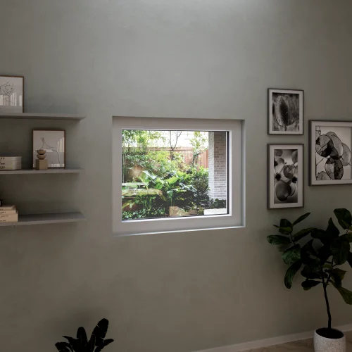 uPVC Single Fixed Window 28x24"