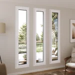 Pine Wood Tilt and Turn Casement Window 22x82" — thumbnail 1