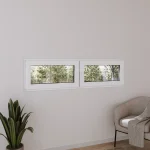 Pine Wood Double Casement Window 72x30" - Both Sashes Tilt & Turn — thumbnail 1