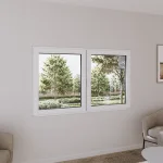 Pine Wood Double Casement Window 70x44" - Both Sashes Tilt & Turn — thumbnail 1