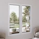 Pine Wood Double Casement Window 64x70" - Both Sashes Tilt & Turn — thumbnail 1