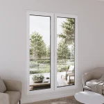 Pine Wood Double Casement Window 62x82" - Both Sashes Tilt & Turn — thumbnail 1